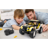 Jucarie educativa si interactiva STEM, set de constructie Masina Jeep cu 542 piese, telecomanda si control prin telefon, +6