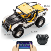 Jucarie educativa si interactiva STEM, set de constructie Masina Jeep cu 542 piese, telecomanda si control prin telefon, +6