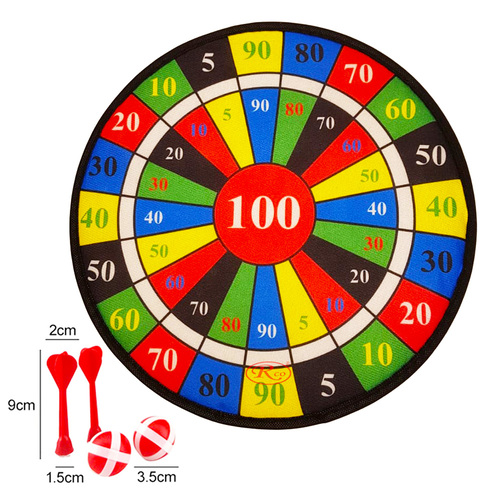 Set joc darts cu tinta Velcro si accesorii