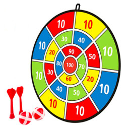 Set joc darts cu tinta Velcro si accesorii