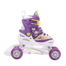 Role reglabile RCO cu pozitionarea multipla a rotilor, marime 34-37, Mov