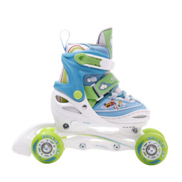 Role reglabile RCO cu pozitionarea multipla a rotilor, marime 34-37, Albastru