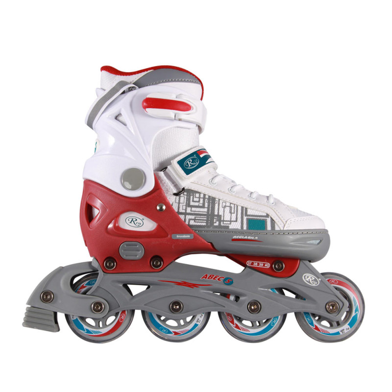 Role reglabile RCO, marimea 37-40, Rosu