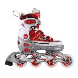 Role reglabile RCO, marimea 33-36, Rosu