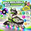Pereche de role reglabile RCO SS5008M, marimea 35–38, cu sasiu din aluminiu