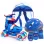 Set role reglabile pentru copii cu pozitionarea multipla a rotilor cu luminite, marime 25-28, Albastru