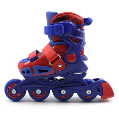 Set role reglabile pentru copii cu pozitionarea multipla a rotilor, marime, 29-33, Albastru