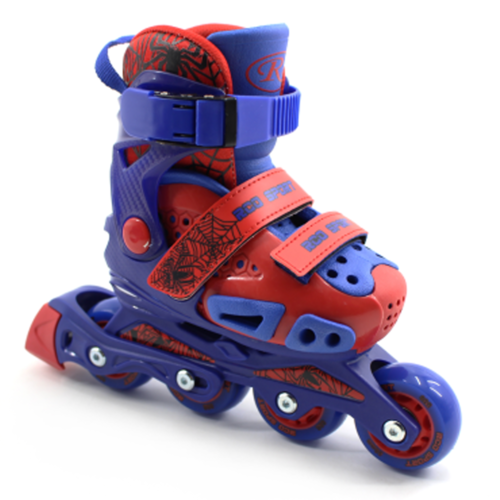 Set role reglabile pentru copii cu pozitionarea multipla a rotilor, marime, 29-33, Albastru