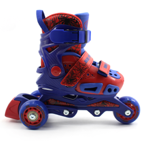 Set role reglabile pentru copii cu pozitionarea multipla a rotilor, marime, 29-33, Albastru