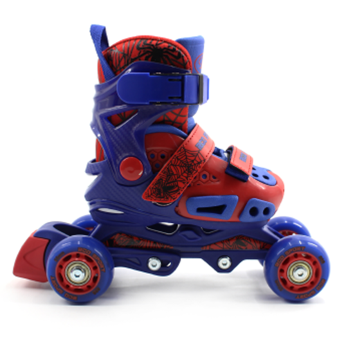 Set role reglabile pentru copii cu pozitionarea multipla a rotilor, marime, 29-33, Albastru