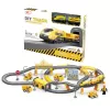 Circuit tren electric Engineering cu accesorii, 92 piese, DIY, +3 ani