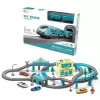 Circuit tren electric City cu accesorii, 92 piese, DIY, +3 ani
