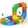 Circuit Trenulet Electric 3D Magnetic – 51 Piese, USB, Lumini | Set Constructie STEM pentru Copii, TR1019