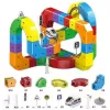 Circuit Trenulet Electric 3D Magnetic – 81 Piese, USB, Lumini | Set Constructie STEM pentru Copii, TR1020