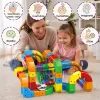Circuit Trenulet Electric 3D Magnetic – 123 Piese, USB, Lumini | Set Constructie STEM pentru Copii, TR1021