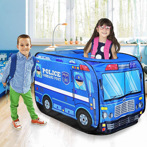 Cort de joaca pentru copii, POLICE BUS