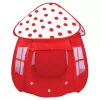 Cort de joaca pentru copii in forma de ciupercuta, rosu, pop-up, 86x86x110 cm