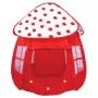 Cort de joaca pentru copii in forma de ciupercuta, rosu, pop-up, 86x86x110 cm