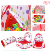 Set Cort de joaca RCO, 3 in 1 pentru copii, Cort, Tunel, Tarc si Piscina cu mini cos de basket, Pop Up