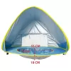 Cort Plaja Pentru Copii Cu Mini Piscina, Protectie Solara, Pop Up, Bleu, 117x79x70cm
