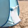 Cort Plaja Pentru Copii Cu Mini Piscina, Protectie Solara, Pop Up, Bleu, 117x79x70cm