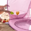 Cort Plaja Pentru Copii Cu Mini Piscina, Protectie Solara, Pop Up, Pink, 117x79x70cm