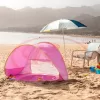 Cort Plaja Pentru Copii Cu Mini Piscina, Protectie Solara, Pop Up, Pink, 117x79x70cm