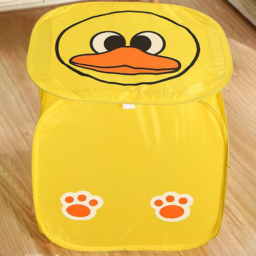 Cos depozitare cu capac pentru jucarii, Pop Up, Ratusca, poliester, 43cm