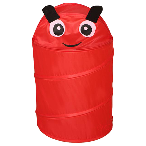 Cos pliabil pentru depozitare jucarii, Pop Up, Rosu, poliester, 55 cm