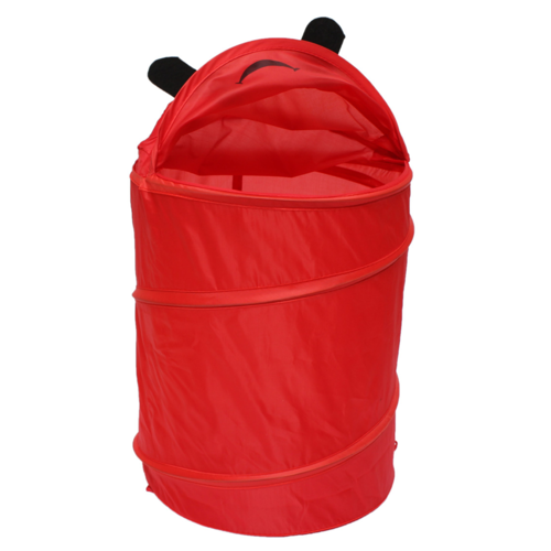 Cos pliabil pentru depozitare jucarii, Pop Up, Rosu, poliester, 55 cm
