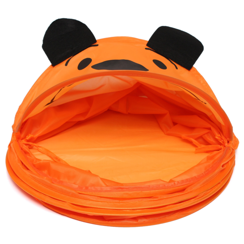 Cos pliabil pentru depozitare jucarii, Pop Up, Catelus Portocaliu, poliester, 55 cm