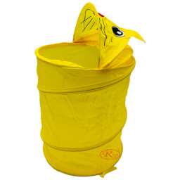 Cos pliabil pentru depozitare jucarii, Pop Up, Pisicuta Galbena, poliester, 55 cm