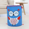 Cos pliabil pentru depozitare jucarii, Pop Up, Bufnita, poliester, 55 cm