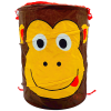 Cos pliabil pentru depozitare jucarii, Pop Up, Maimutica, poliester, 55 cm