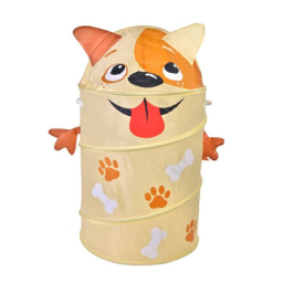 Cos pliabil pentru depozitare jucarii, Pop up, Catelus, poliester, 55 cm