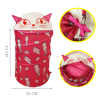 Cos pliabil cu capac si asamblare Pop Up pentru depozitare jucarii, Cute Cat 45 x 35 cm, 60