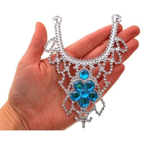 Set Tiara cu bagheta magica, coliere, bratari, cercei si inele, din plastic, pentru printese, 9 piese