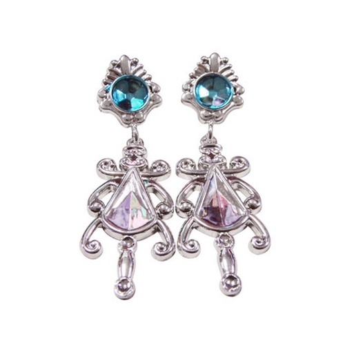 Set Tiara cu bagheta magica, papucei, colier, cercei si inele, din plastic, pentru printese, 7 piese