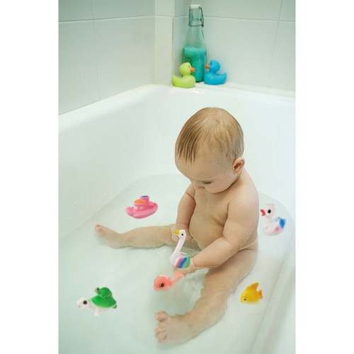 Set jucarii de baie din cauciuc moale, culori diverse, mix 6 bucati, 6.5-12 cm