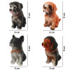 Set jucarii de baie din cauciuc moale, 4 catei,8-9 cm