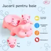 Set jucarii pentru baie, Familia Porcusorilor RCO®, 3+ ani