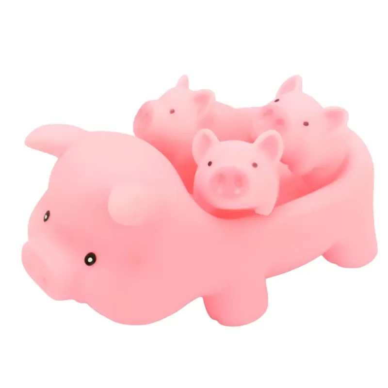 Set jucarii pentru baie, Familia Porcusorilor RCO®, 3+ ani