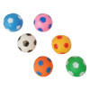 Set jucarii de baie mingii de fotbal din cauciuc moale si texturat, 7 cm, 6 bucati