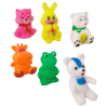 Set jucarii de baie din cauciuc moale, 6 figurine, multicolore, 8-10 cm