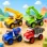 Set 4 Masinute de Constructie RCO pentru Copii, Basculanta, Excavator, Macara si Betoniera, 3+ Ani
