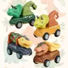 Set 4 Mini Masinute Dinozauri RCO® – Vehicule Pull&Go, joaca creativa si aventuri preistorice
