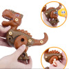 Jucarie educativa si interactiva STEM, set de constructie Dinozaur Tyrannosaurus din ABS cu bormasina pentru inginerie, +3