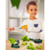 Jucarie educativa si interactiva STEM, set de constructie Dinozaur Velociraptor din ABS cu bormasina pentru inginerie, +3