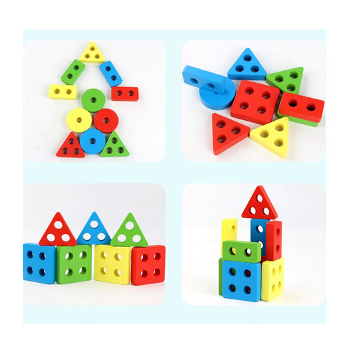 Sortator cu forme geometrice, 4 coloane, 16 piese