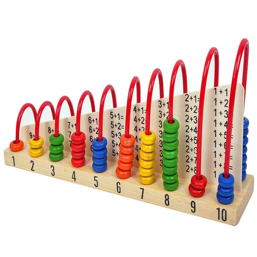 Numaratoare dubla din lemn cu adunari si scaderi